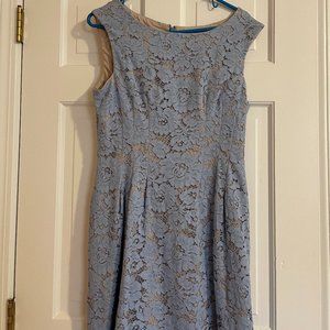 Blue and Beige Dress